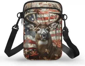 WELLFLYHOM Mini Crossbody Bag Phone Purses Wallet for Women Canvas Messenger Pouch