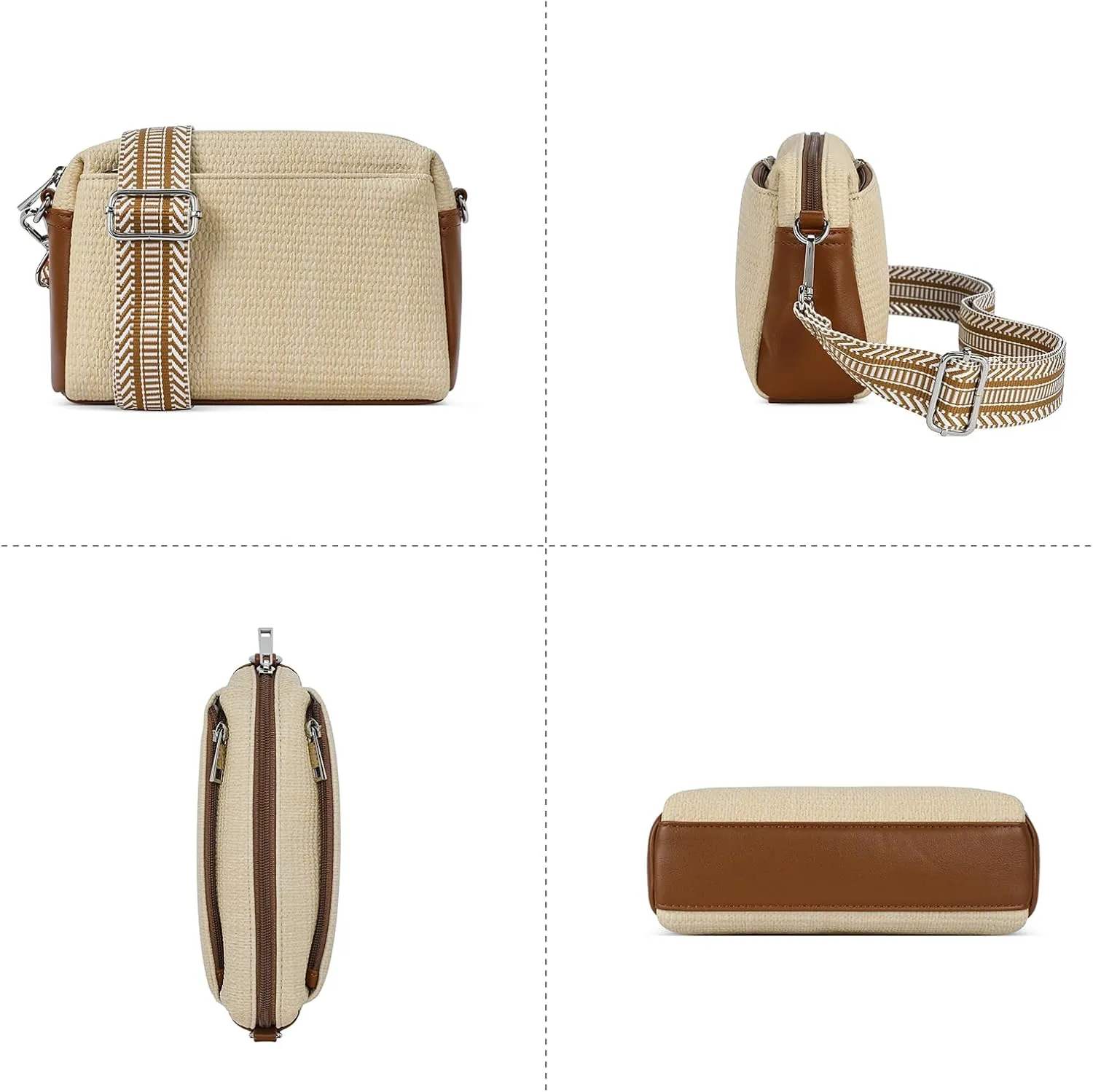 WESTBRONCO Small Crossbody Bags for Women, Shoulder Handbags, Satchel Purse with Adjustable Strap