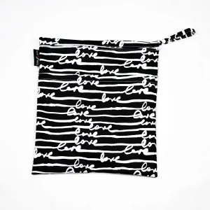 Wet Dry Cloth Diaper Swimsuit Bag, Love