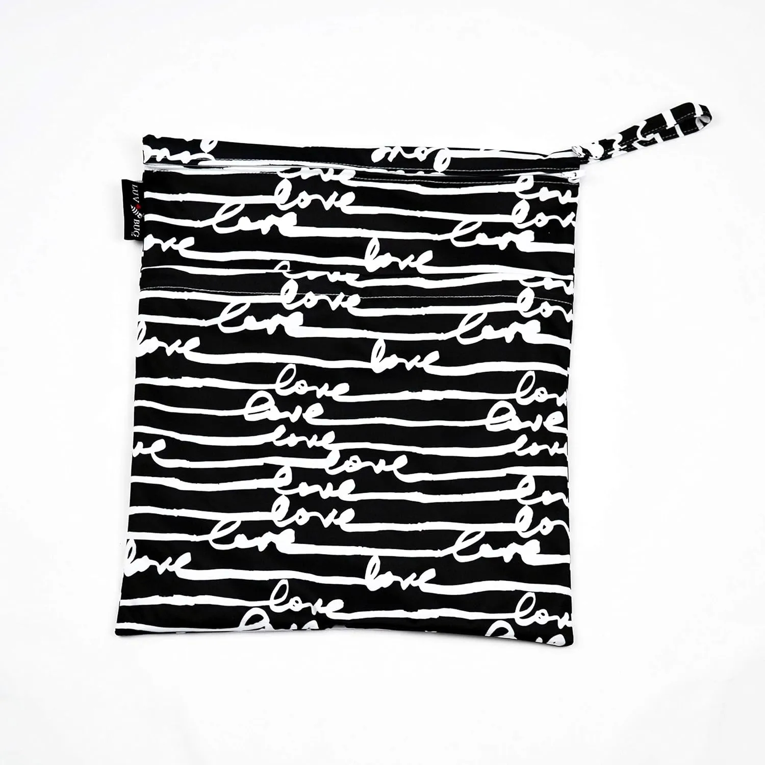 Wet Dry Cloth Diaper Swimsuit Bag, Love