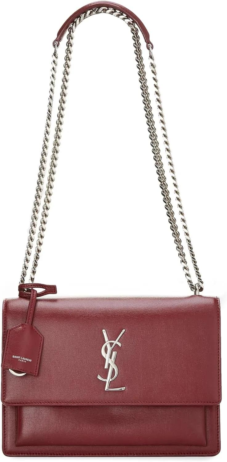 WHAT GOES AROUND COMES AROUND Women's Pre-Loved YSL Leather Sunset Medium Bag