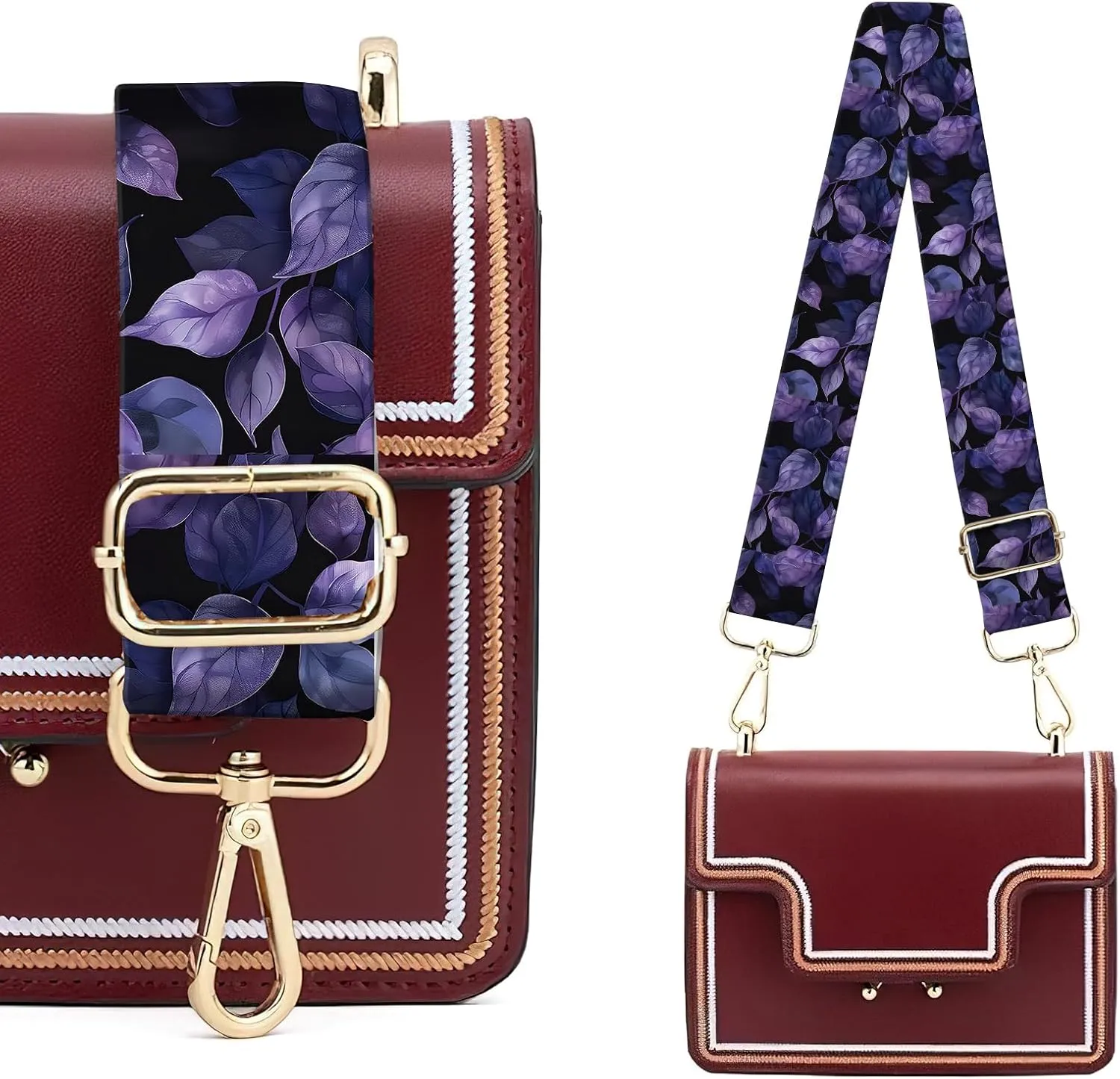 Wide Purse Strap Replacement Crossbody, Funny Shoulder Strap Adjustable, Cute Bag Strap for Women Guitar Purses