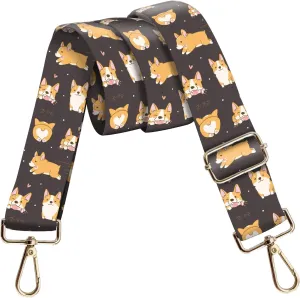 Wide Purse Strap Replacement Crossbody, Funny Shoulder Strap Adjustable, Cute Bag Strap for Women Guitar Purses