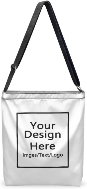 Women Canvas Shoulder Bag Large Messenger Crossbody Bags with Inner Zip Pocket Satchel Waterproof Purse Shopping