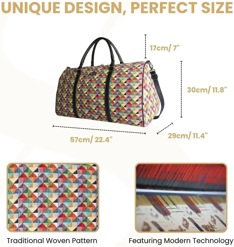 Women Large Duffel Bag, Ladies Carry-on Overnight Weekender, Womens Hand Luggage, Travel Bags for Teens & Girls