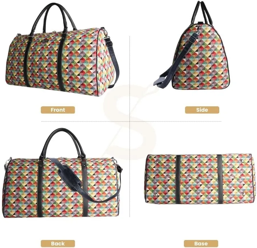 Women Large Duffel Bag, Ladies Carry-on Overnight Weekender, Womens Hand Luggage, Travel Bags for Teens & Girls