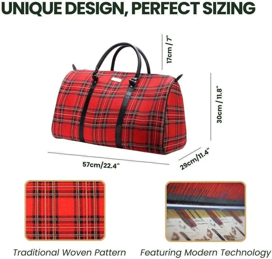 Women Large Duffel Bag, Ladies Carry-on Overnight Weekender, Womens Hand Luggage, Travel Bags for Teens & Girls