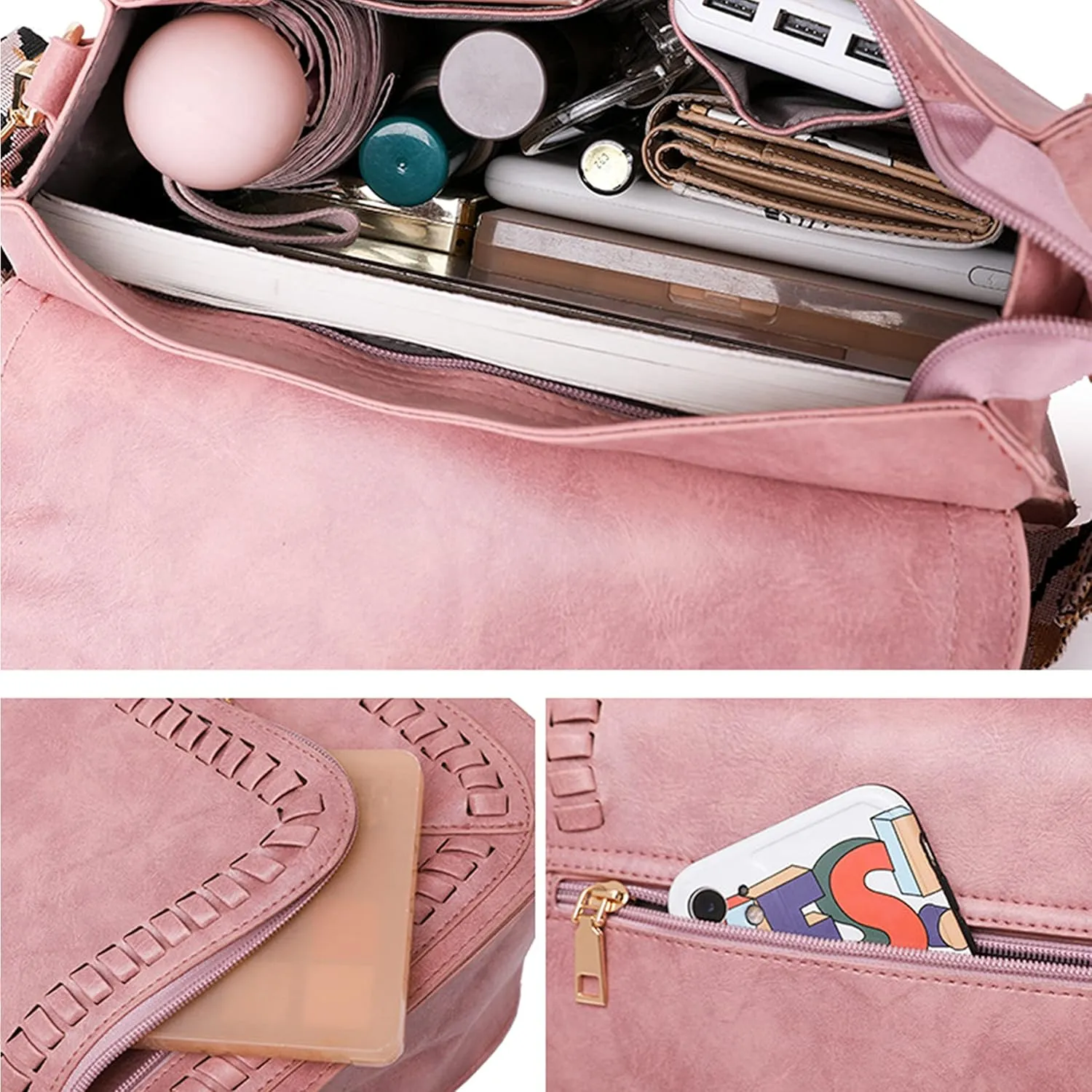 Women Messenger Bag Retro Shoulder Bag Female Shopping Width Shoulder Strap Crossbody Bag