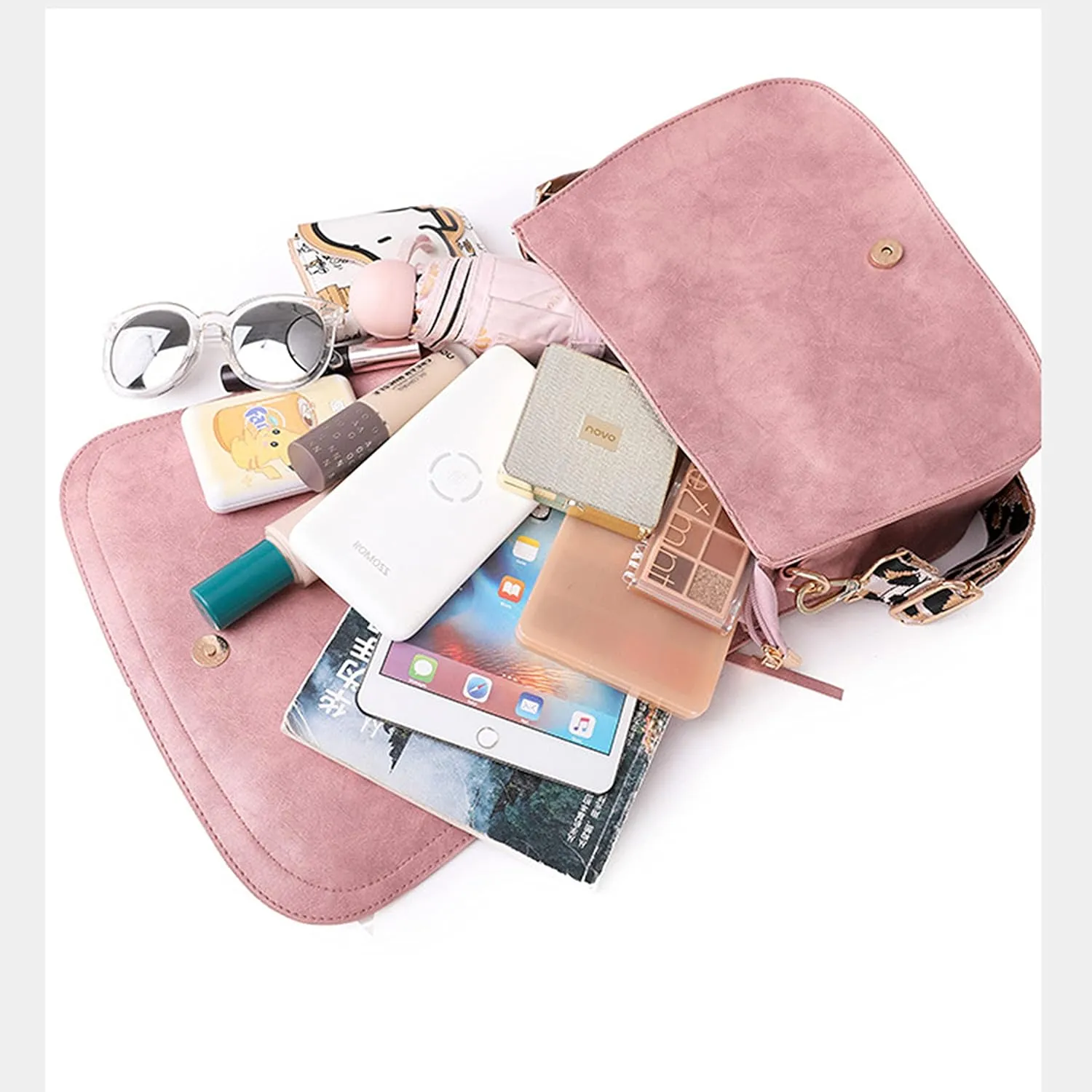 Women Messenger Bag Retro Shoulder Bag Female Shopping Width Shoulder Strap Crossbody Bag