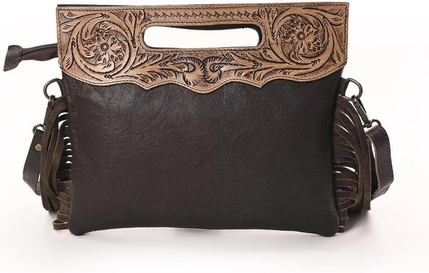 Women Natural Cowhide Leather Crossbody Sling Bag With Adjustable Detachable Strap | Shoulder Bag | Handbag