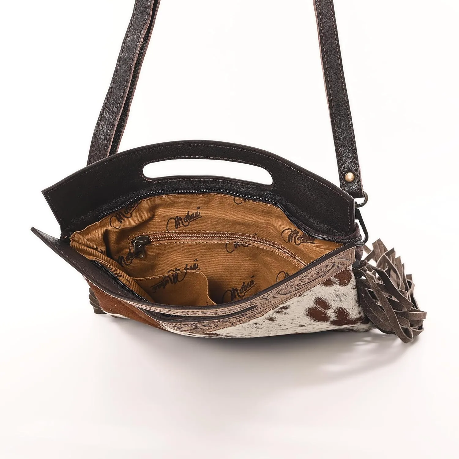 Women Natural Cowhide Leather Crossbody Sling Bag With Adjustable Detachable Strap | Shoulder Bag | Handbag