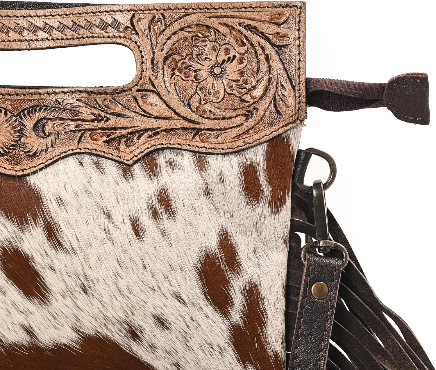 Women Natural Cowhide Leather Crossbody Sling Bag With Adjustable Detachable Strap | Shoulder Bag | Handbag