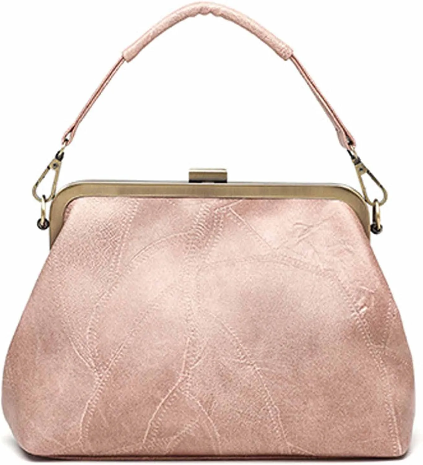Women Retro Purse Top-handle Handbag Rivet Small Shoulder Crossbody Bag PU Leather Tote Satchel