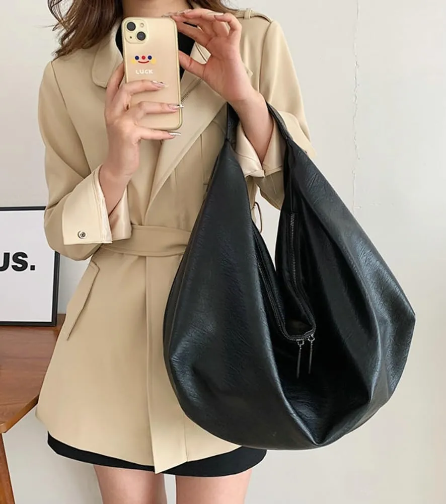 Women Tote Bag Vegan Leather Work Bag Soft Top Handle Bag Trendy Luxury Hobo Handbag Purse