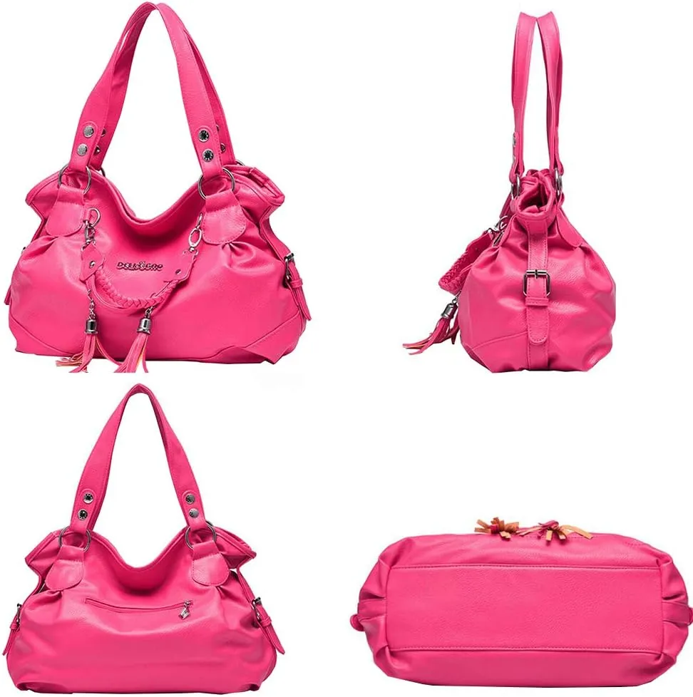 Women Vintage Large Bag Top-handle Handbags Casual Soft leather Shoulder Bags Tote Messenger Purse