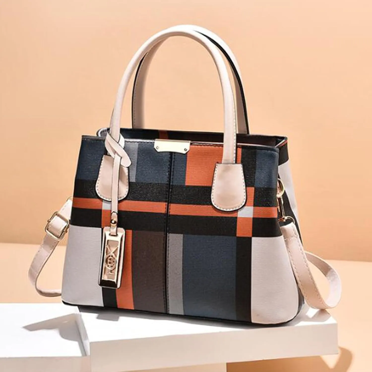 Women's Bag Large Capacity European And Casual Shoulder Bag Crossbody Bag Bag for Women (Beige, One Size)