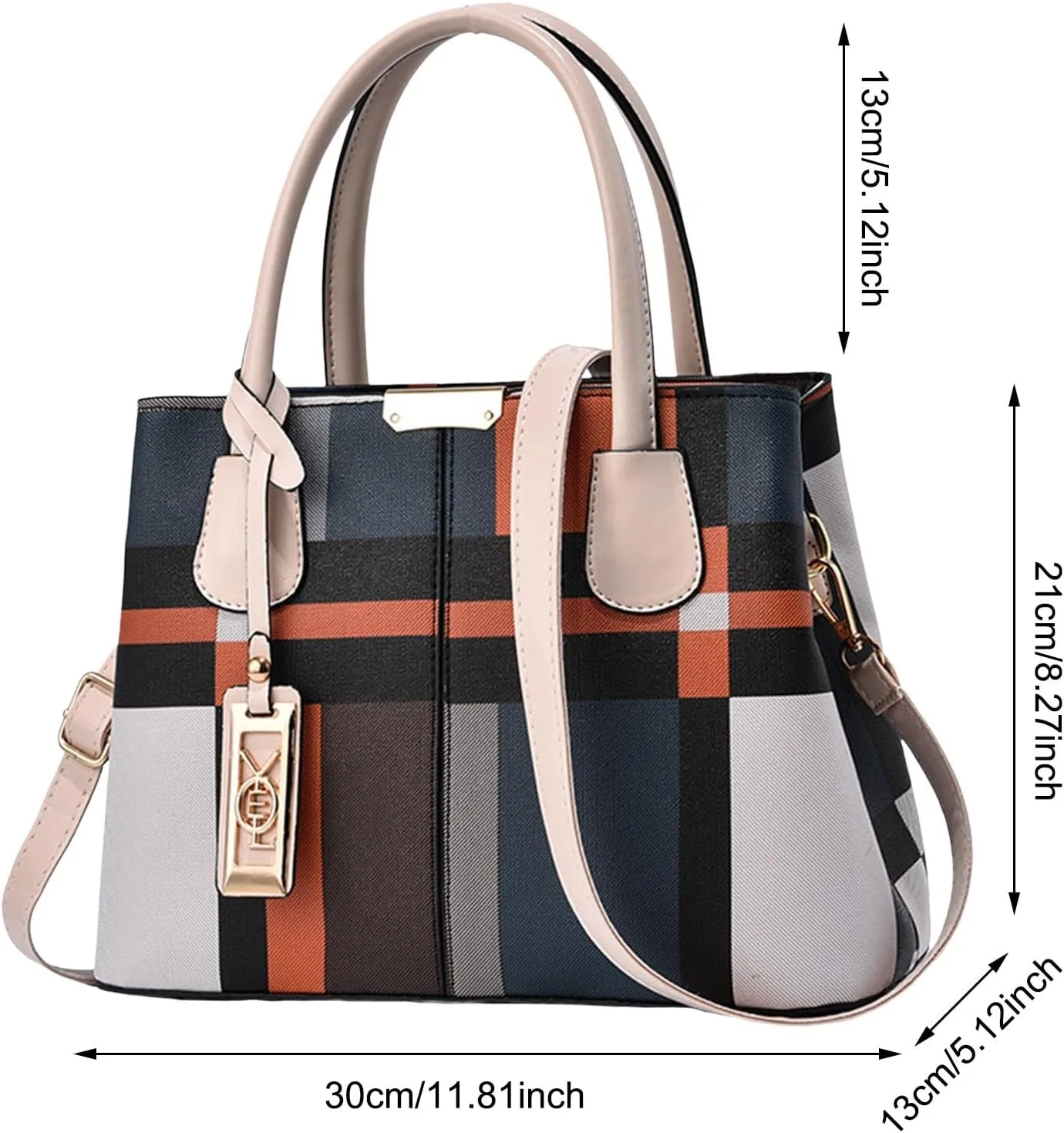 Women's Bag Large Capacity European And Casual Shoulder Bag Crossbody Bag Bag for Women (Beige, One Size)