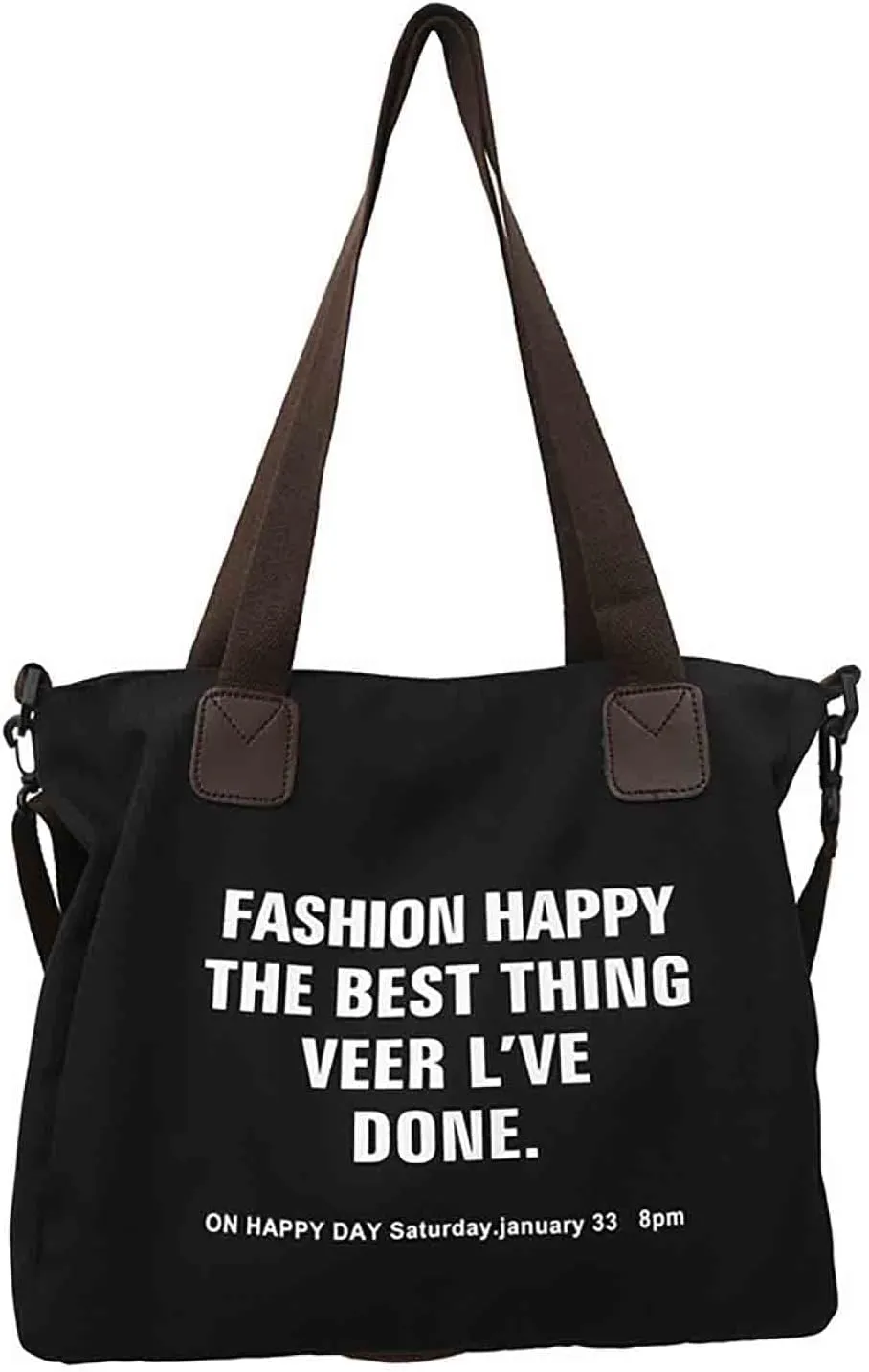 Women's canvas handbag Women's messenger bag Men's and women's fashionable retro messenger bag
