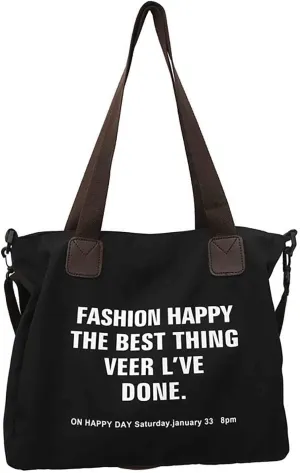 Women's canvas handbag Women's messenger bag Men's and women's fashionable retro messenger bag