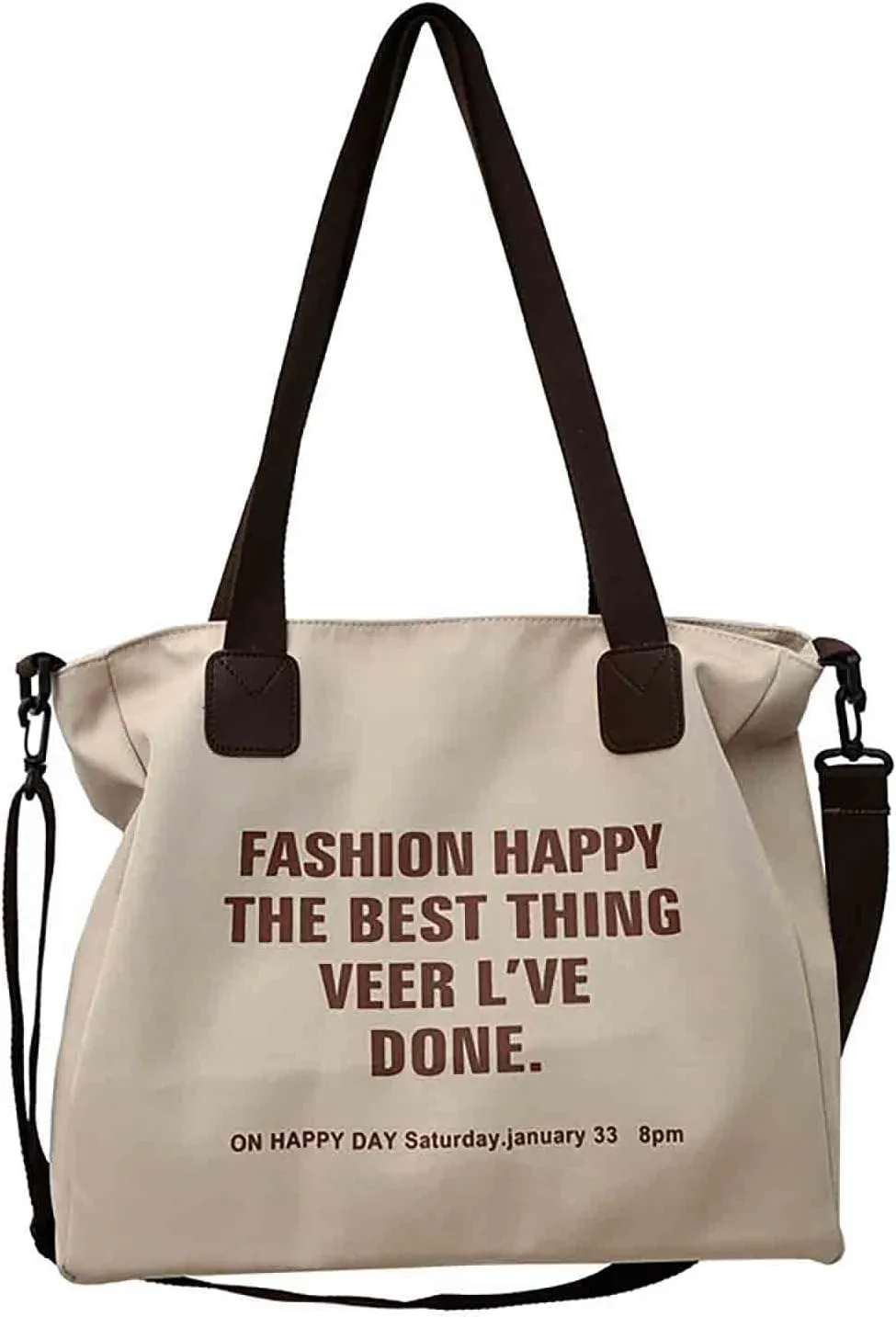 Women's canvas handbag Women's messenger bag Men's and women's fashionable retro messenger bag