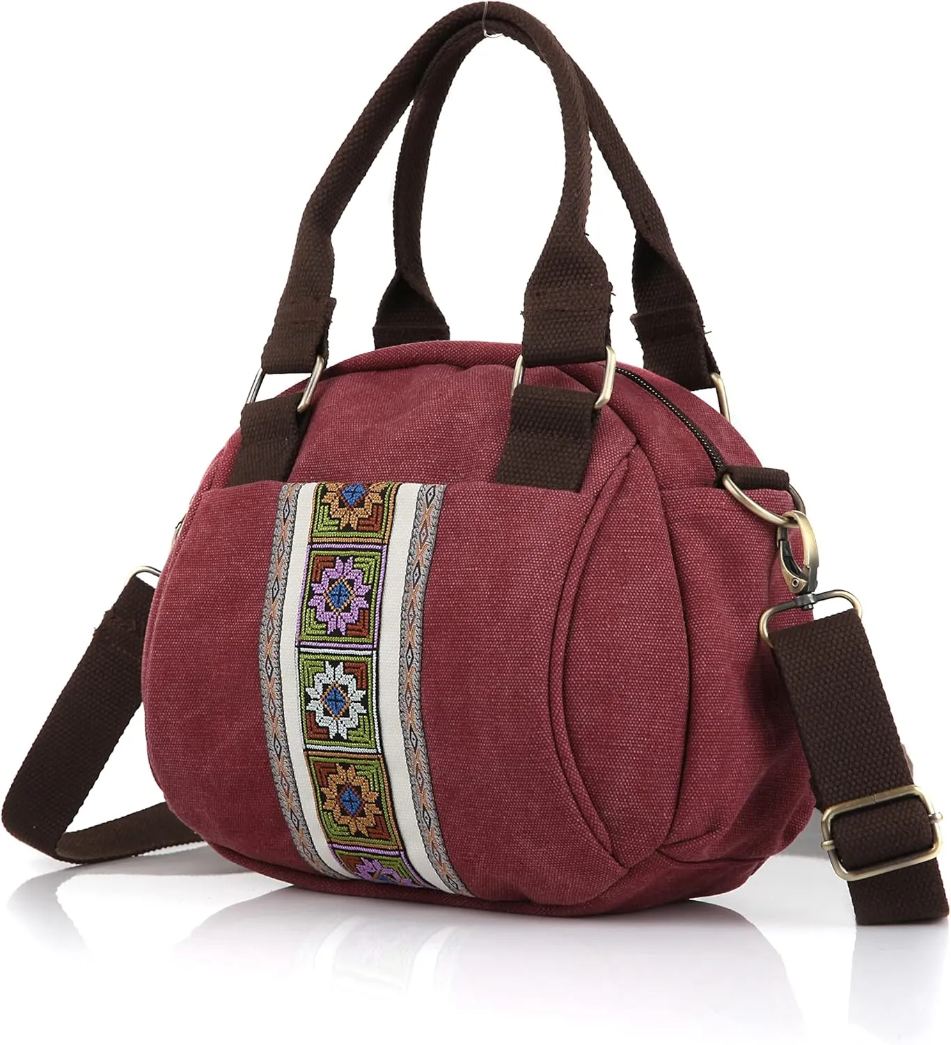 Women's Canvas Vintage Shoulder Bag Hobo Daily Purse Large Tote Shopper Handbag boho crossbody bag Medium Large