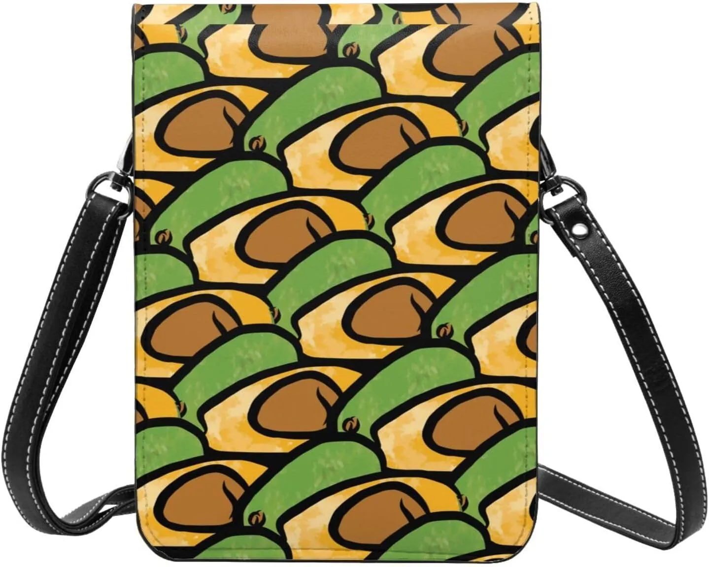 Womens Crossbody Bags Dandelion Pattern Phone Bag Wallet Purses Adjustable Strap