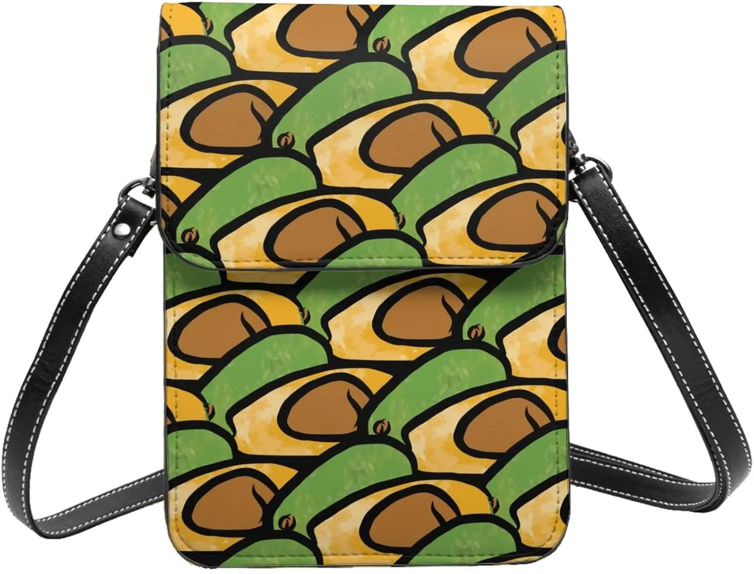 Womens Crossbody Bags Dandelion Pattern Phone Bag Wallet Purses Adjustable Strap