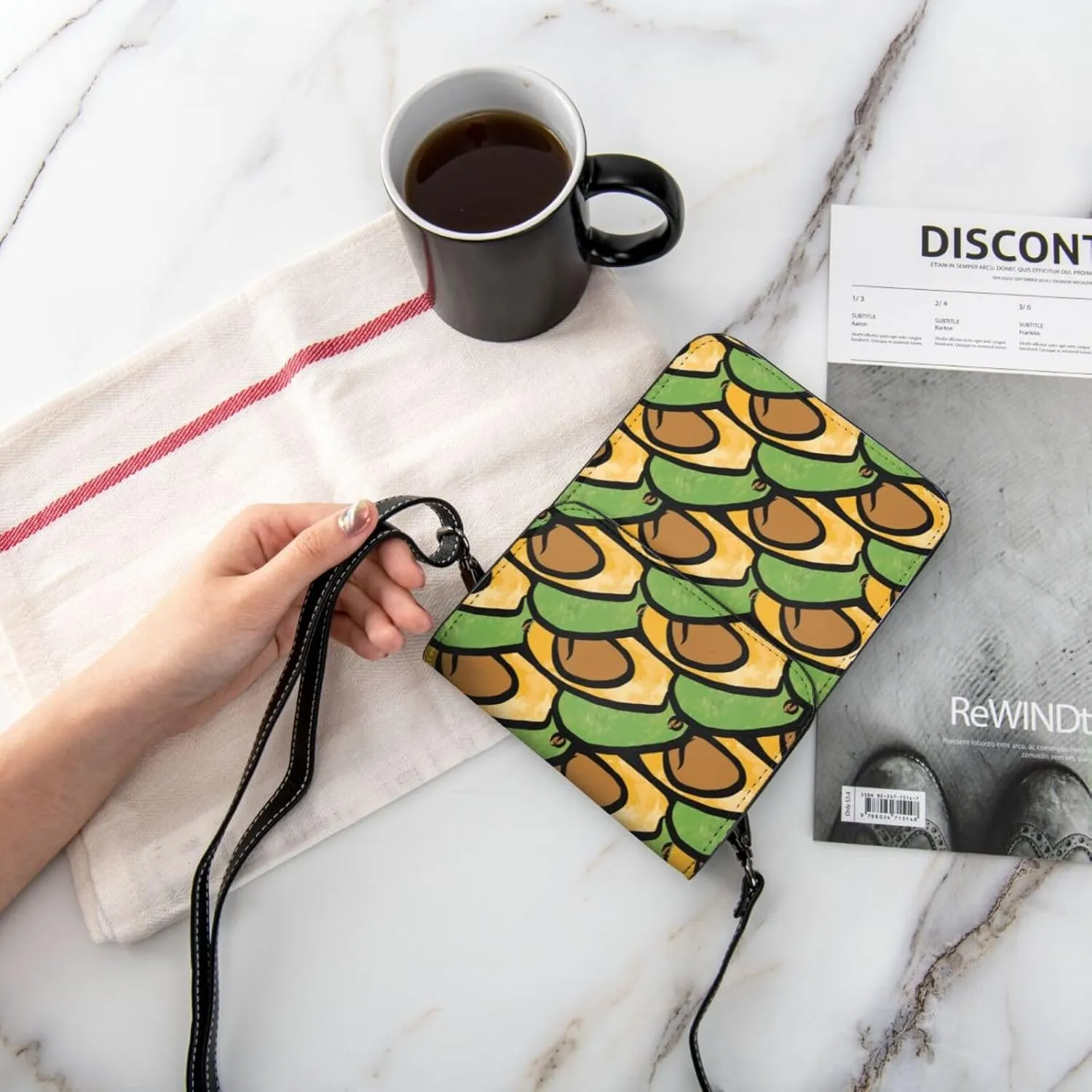 Womens Crossbody Bags Dandelion Pattern Phone Bag Wallet Purses Adjustable Strap