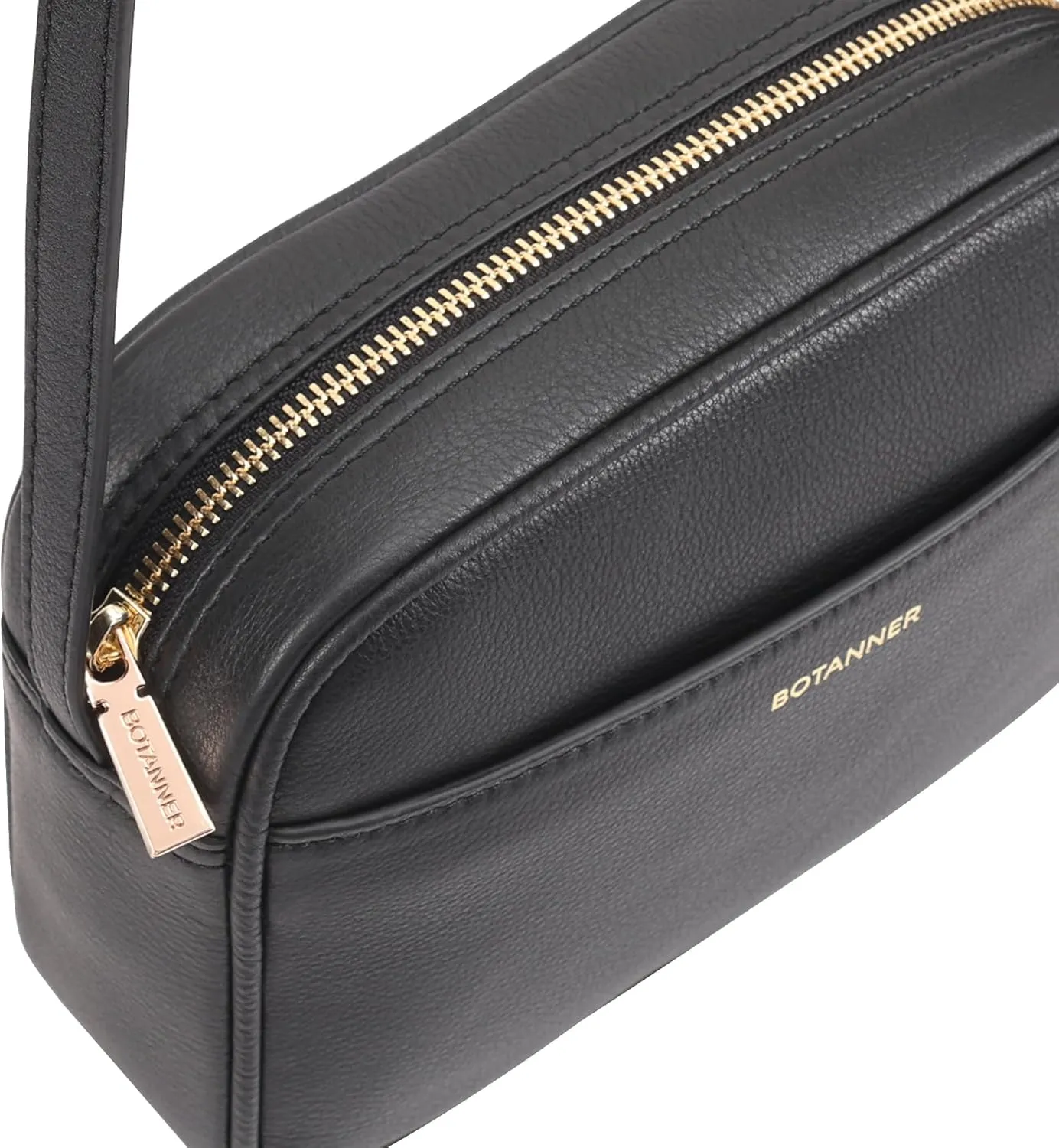 Women's Elegant Genuine Leather Crossbody Bag - Versatile Design, Adjustable Strap, Top Zip Closer, Light & Chic