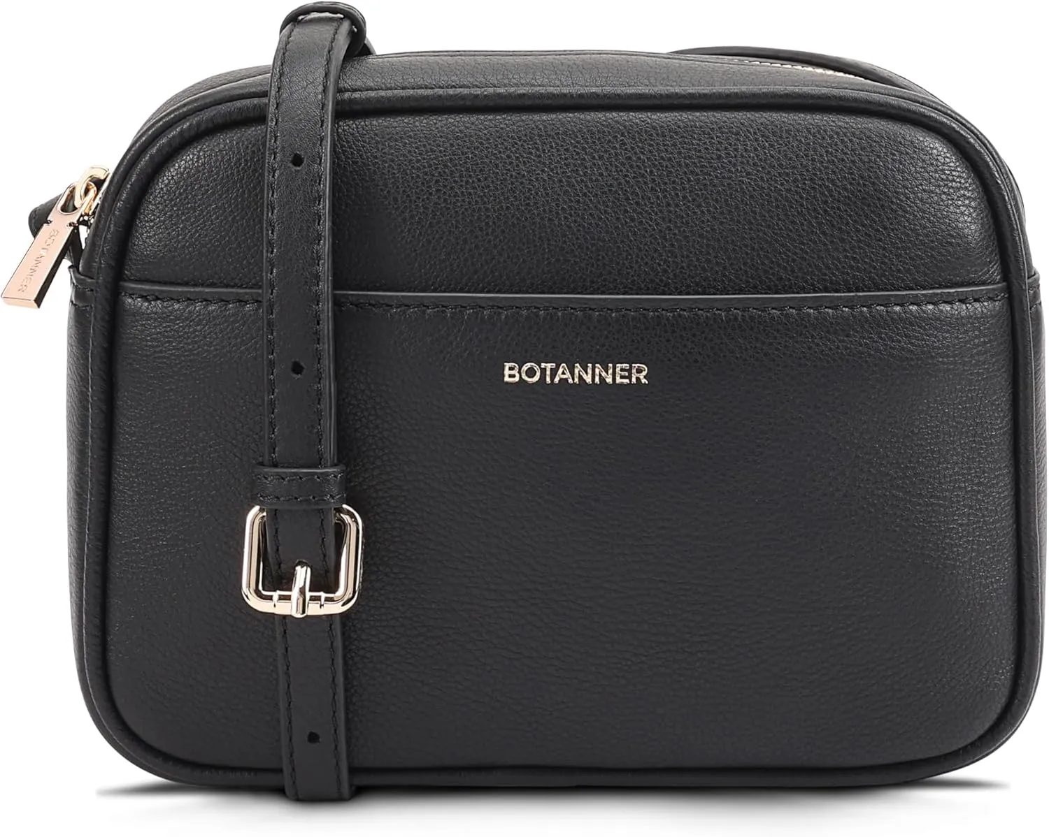 Women's Elegant Genuine Leather Crossbody Bag - Versatile Design, Adjustable Strap, Top Zip Closer, Light & Chic
