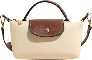 Women's Fashion Colorblock Mini Crossbody Bag, Handbags Purses with Adjustable Strap for Women, Solid Square Purse