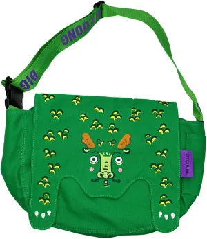 Women's original crossbody canvas bag with animal theme: for gym, travel, laptop and umbrella - stylish and practical