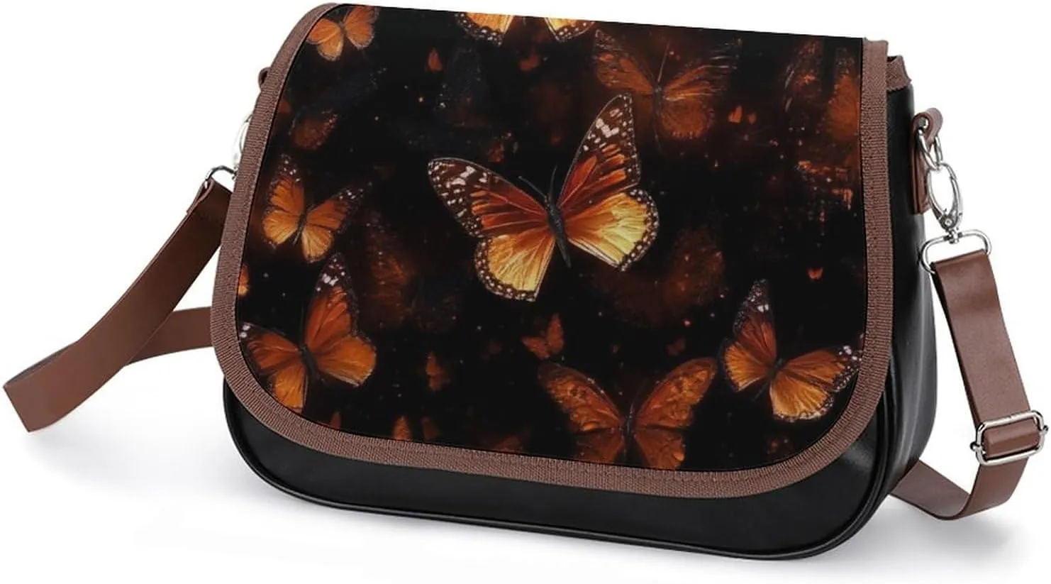 Womens PU Leather Crossbody Bag Lightweight Cellphone Purse Handbags with Adjustable Strap