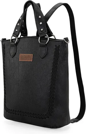 Wrangler Convertible Backpack Purse for Women Vintage Tote Bag Multifunction Shoulder Bag