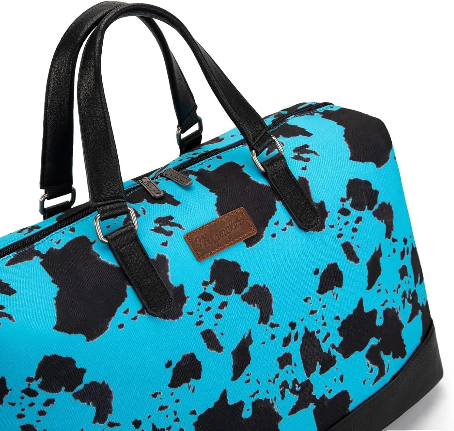Wrangler Oversized Cow Print Weekender Bag - Travel Duffle for Women - Overnight Bag WG133-5110TQ