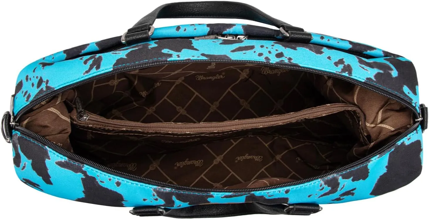 Wrangler Oversized Cow Print Weekender Bag - Travel Duffle for Women - Overnight Bag WG133-5110TQ