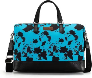 Wrangler Oversized Cow Print Weekender Bag - Travel Duffle for Women - Overnight Bag WG133-5110TQ