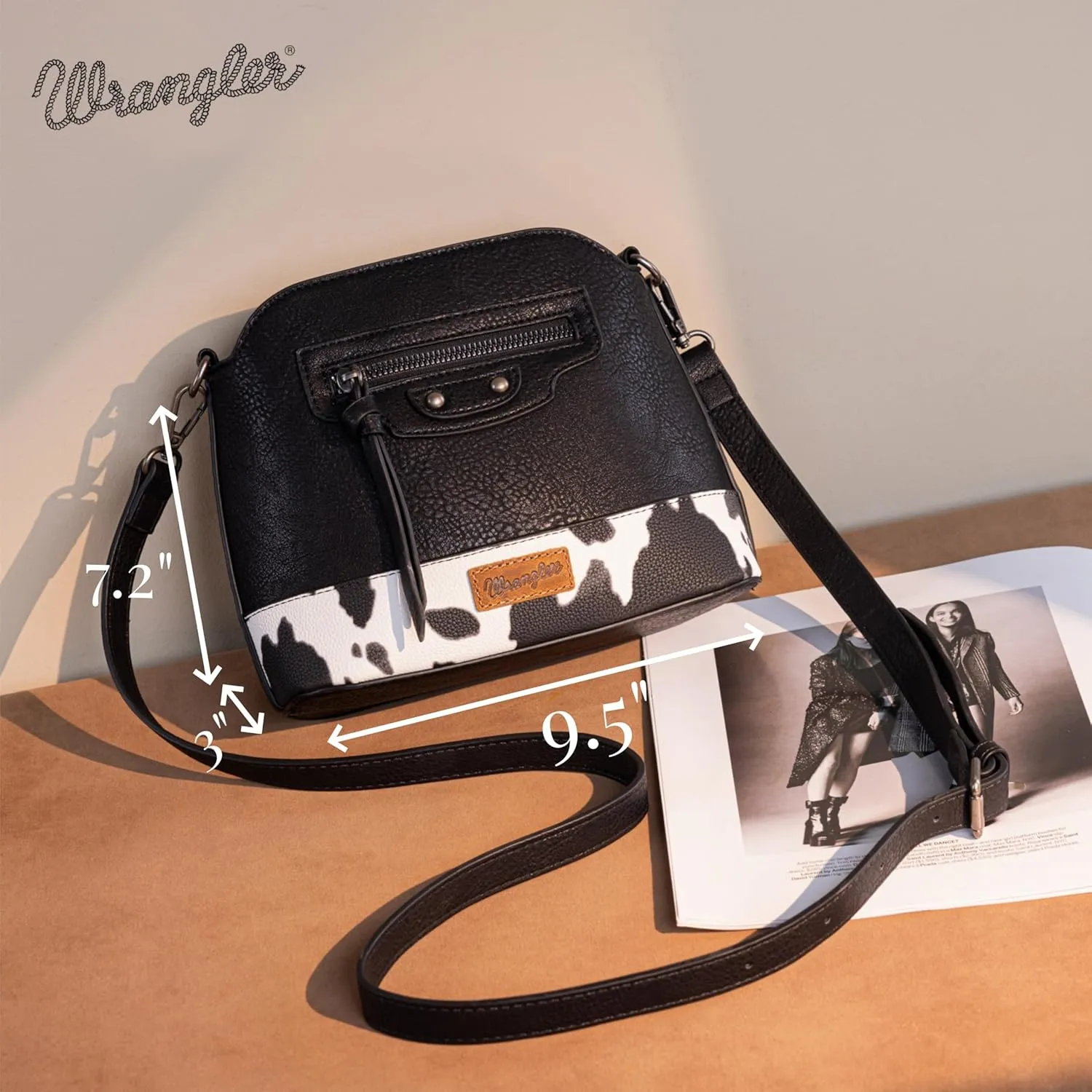 Wrangler Small Crossbody Bags for Women Shoulder Cute Purses and Handbags with Adjustable Strap