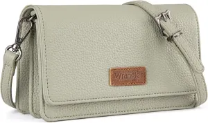 Wrangler Small Crossbody Wallet Purses RFID Trendy Purses for Women with Adjustable Straps