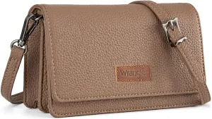 Wrangler Small Crossbody Wallet Purses RFID Trendy Purses for Women with Adjustable Straps