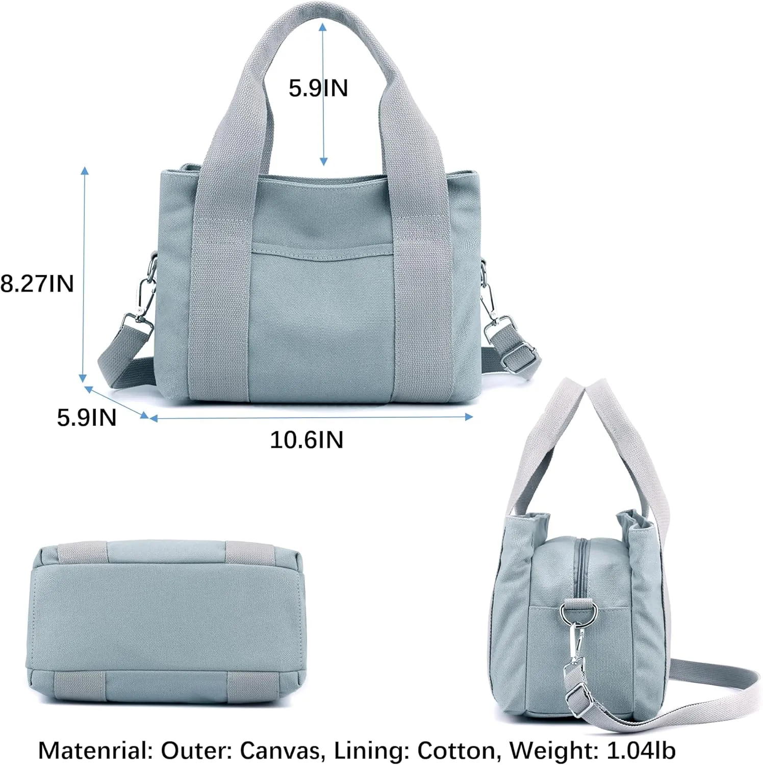 Wxnow Canvas Messenger bags for women,Tote Crossbody Shoulder Bag Satchel Purse