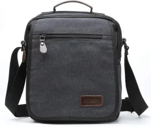 XINCADA Mens Bag Messenger Bag Canvas Shoulder Bags Travel Bag Man Purse Crossbody Bags for Work Business