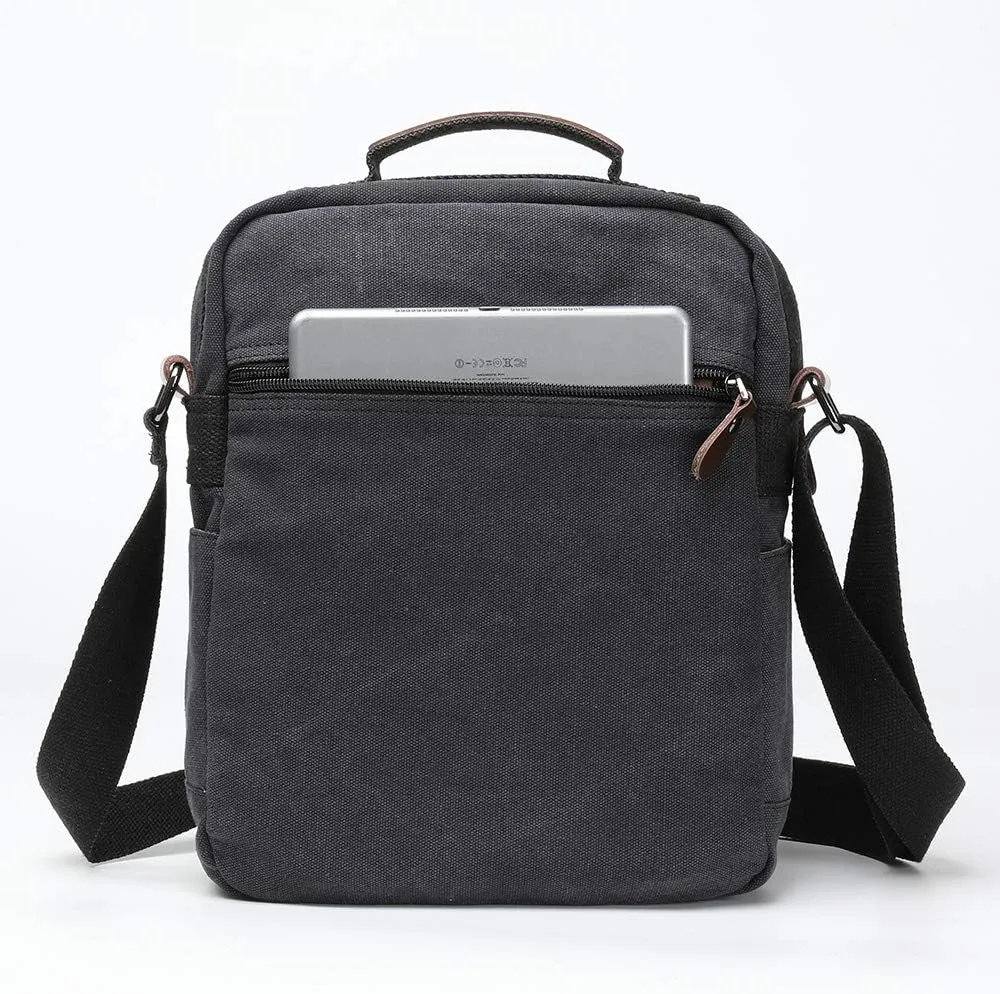 XINCADA Mens Bag Messenger Bag Canvas Shoulder Bags Travel Bag Man Purse Crossbody Bags for Work Business