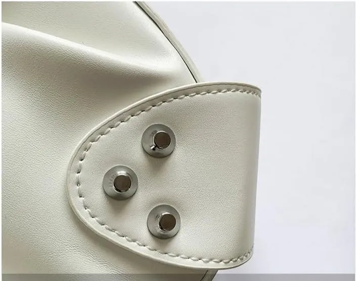 Y2k Purse Crossbody Bag for Women, Cute Chic Shoulder Bag Aesthetic Cross Body Purse Sling Purse Coquette Streetwear (white)