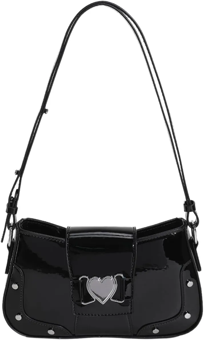 Y2k Shoulder Bags Moon Lock Women's Chain Underarm Bag Purse Handbags Fashion Female Small Messenger Bags