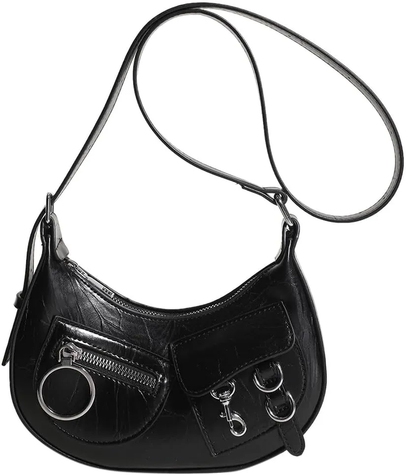Y2k Shoulder Bags Moon Lock Women's Chain Underarm Bag Purse Handbags Fashion Female Small Messenger Bags