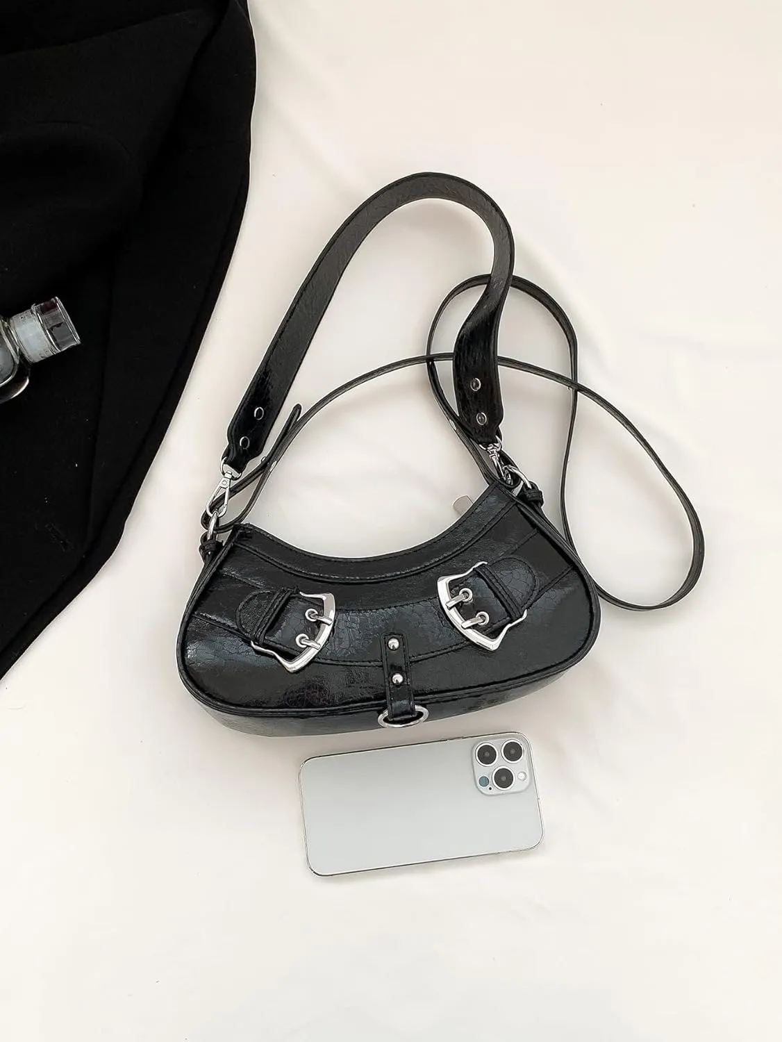 Y2k Shoulder Bags Moon Lock Women's Chain Underarm Bag Purse Handbags Fashion Female Small Messenger Bags
