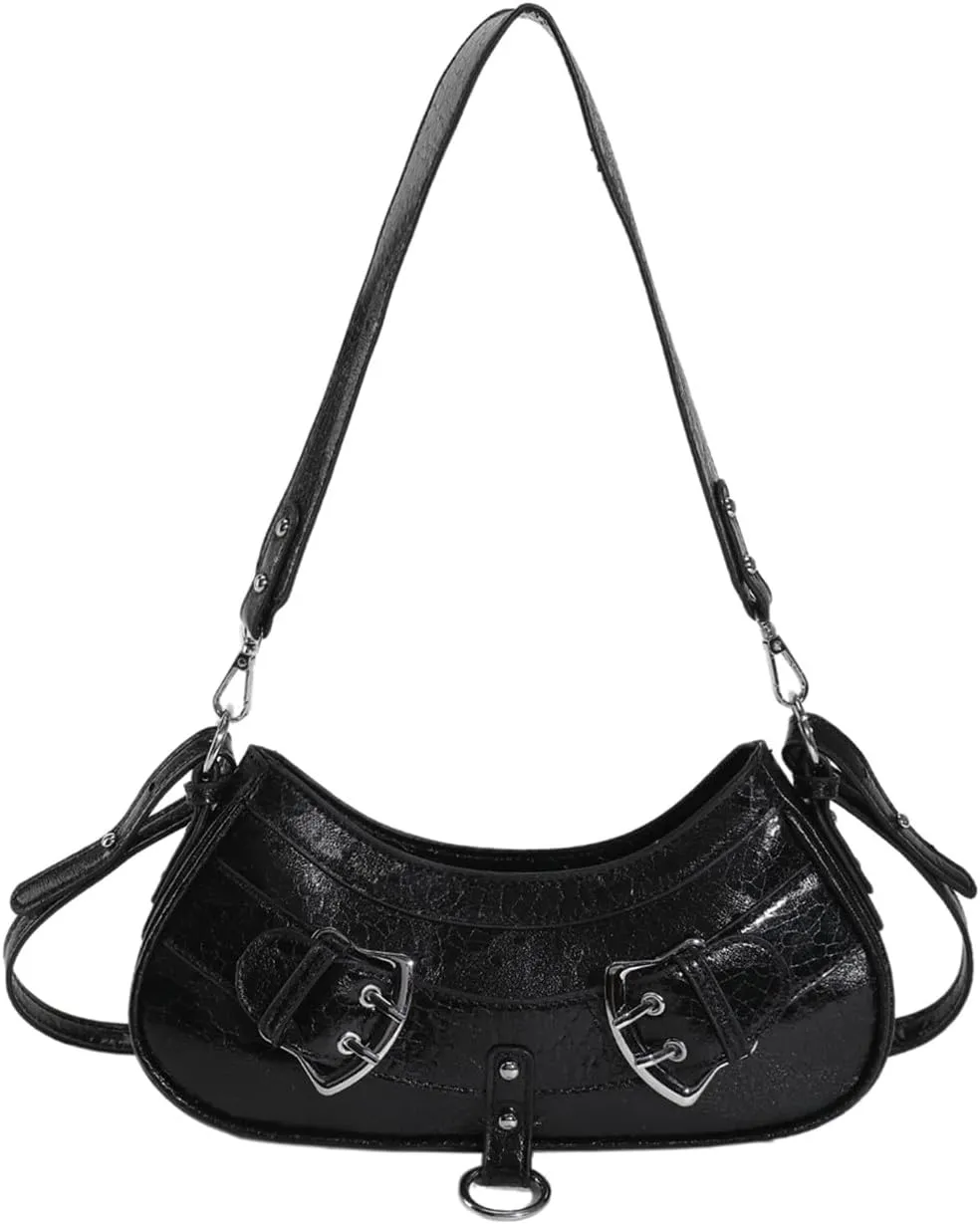 Y2k Shoulder Bags Moon Lock Women's Chain Underarm Bag Purse Handbags Fashion Female Small Messenger Bags