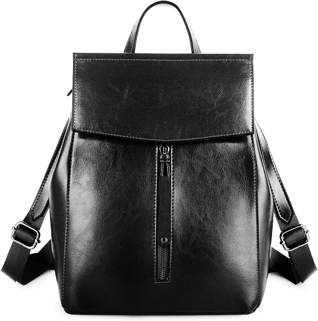 YALUXE Women's Genuine Leather Backpack Handbags Convertible Back Pack Purse