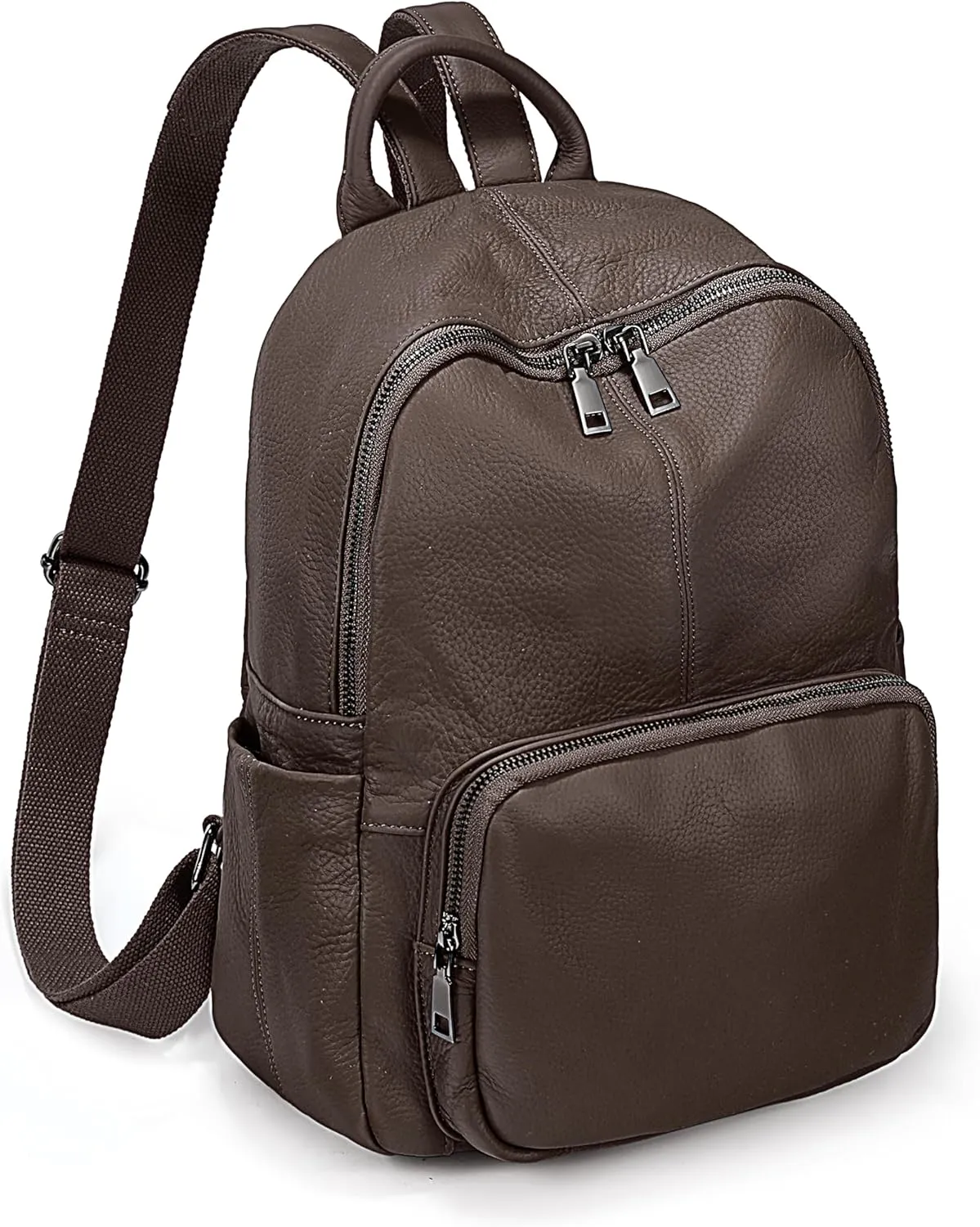 YALUXE Women's Real Leather Backpack Purse Convertible Shoulder Bag Versatile Daypack